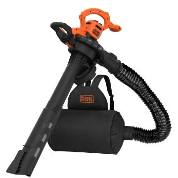 Black & Decker - Corded 2300W Blower Vac Plus 55L Backpack