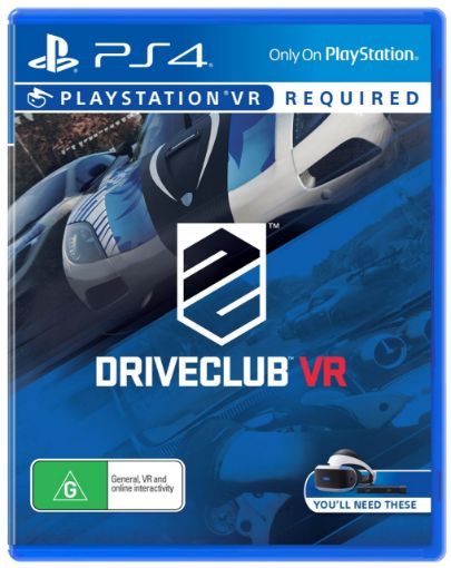 Sony PS4 Playstation VR DriveClub Game
