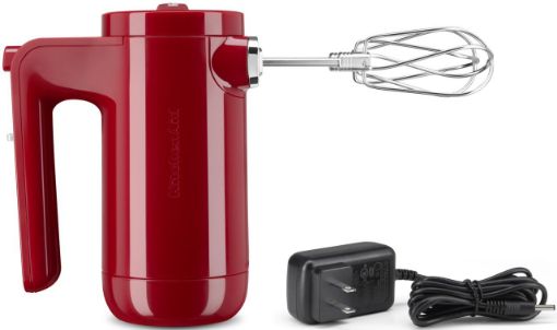 Kitchen Aid Cordless Hand Held Mixer Empire Red