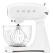 Smeg 4.8L Full Colour Electric Stand Mixer White with Glass Bowl