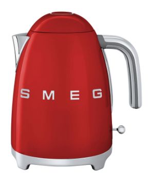 Smeg 1.7L 50's Style Stainless Steel Kettle Red