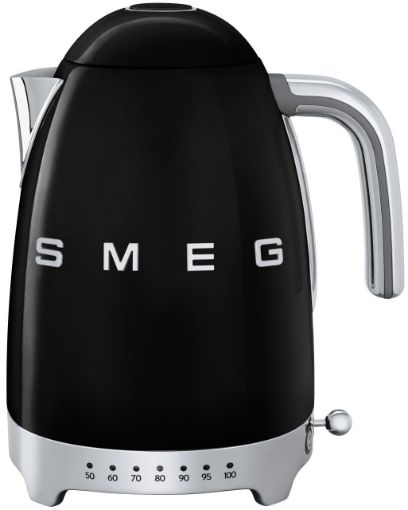 Smeg 1.7L 50's Style Variable Temperature Kettle Black