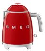 Smeg 0.8L 50's Style Mini Kettle Red