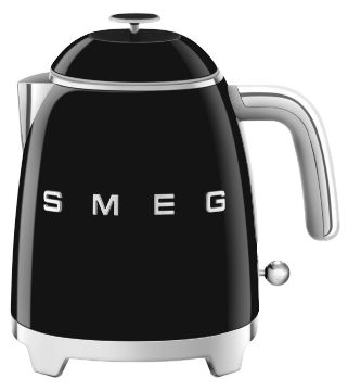 Smeg 0.8L 50's Style Mini Kettle Black