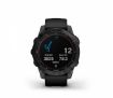 Garmin Fenix 7 Sapphire Solar Watch Carbon Grey DLC Titanium with Black Band