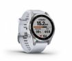 Garmin Fenix 7S Watch Silver with Whitestone Band