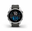 Garmin Fenix 7S Watch Silver with Graphite Band