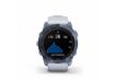 Garmin Fenix 7 Sapphire Solar Watch Mineral Blue Titanium with Whitestone Band