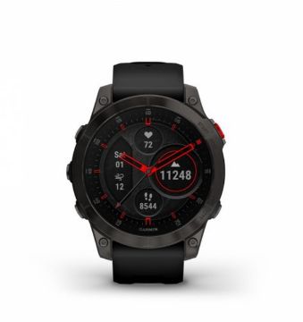 Garmin Epix Gen 2 Watch Carbon Grey DLC Titanium with Silicon Band