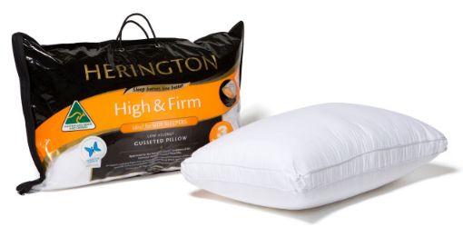 Herington - Low Allergy High & Firm Gusseted Pillow - White