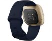 Fitbit - Versa 3 Advanced Fitness Watch - Midnight/Soft Gold