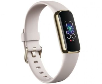 Fitbit Luxe Fitness & Wellness Tracker - Lunar White/Soft Gold Stainless Steel