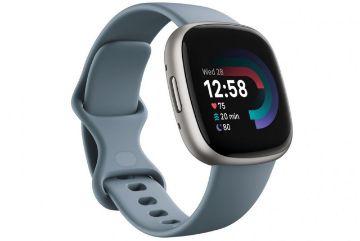 FitBit Versa4 Waterfall Blue/Platinum Aluminium