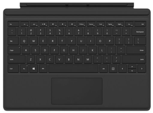 Microsoft - Surface Pro 4 Type Cover - Black