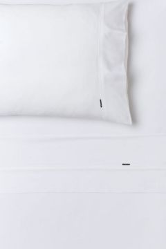 Linenhouse - Nara Bamboo Cotton QB Sheet Set - White