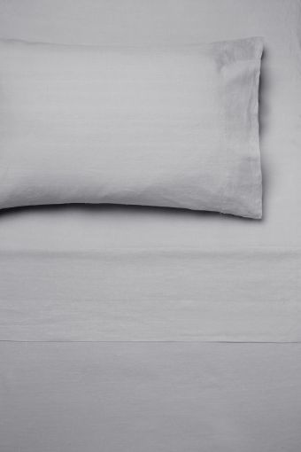 Linenhouse - Nimes King Bed Sheet Set - Pale Grey