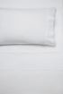 Linenhouse - Nimes Queen Bed Sheet Set - White