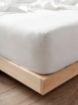 Linenhouse - Nimes Queen Bed Fitted Sheet - White