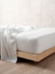 Linenhouse - Nimes Queen Bed Fitted Sheet - White