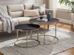 Criterion Nest Coffee Table Black - Brushed Gold