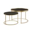 Criterion Nest Coffee Table Black - Brushed Gold