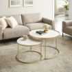 Criterion Nest Coffee Table Marble White - Gold
