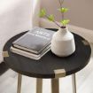 Criterion Capri End Table Black - Brushed Gold