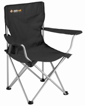 Oztrail - Classic Arm Chair - Black