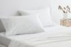 Sheridan - Organic Cotton 300TC Percale King Snow Sheet Set - 40cm