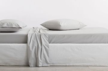 Sheridan - Organic cotton 300TC percale Queen Sheet Set - 40cm - Dove