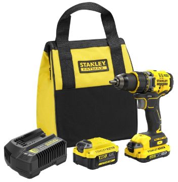 Stanley - FatMax 18V V20 Brushless Drill Driver Kit 2.0Ah/6.0Ah