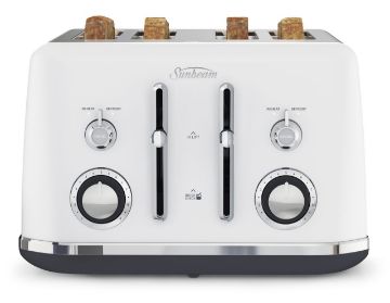 Sunbeam - Alinea 4 Slice Toaster - Ocean Mist White