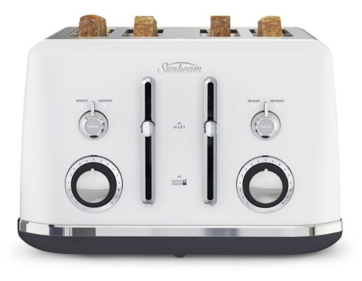 Sunbeam - Alinea 4 Slice Toaster - Ocean Mist White