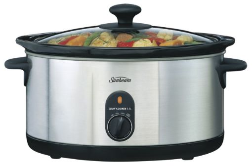 Sunbeam - 5.5L SecretChef Slow Cooker - Stainless Steel