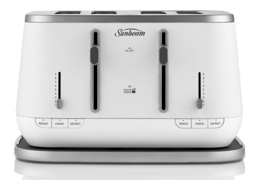 Sunbeam - 4 Slice Kyoto City Collection Toaster - White