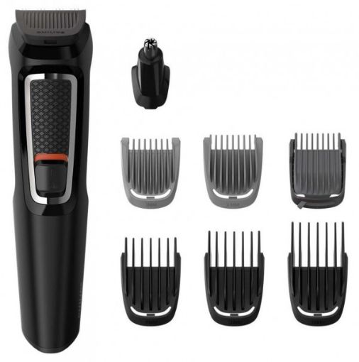 Philips - Multigroom Series 3000 8-in-1 Face and Hair Trimmer - Black