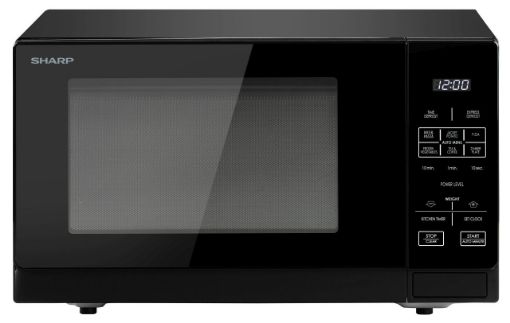 Sharp - 900W 25L Microwave - Black