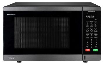 Sharp - 32 Litre Flatbed Inverter Microwave - Black S/S