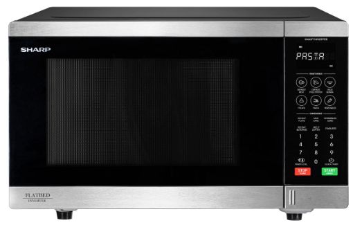 Sharp - 32 Litre Flatbed Inverter Microwave - S/S