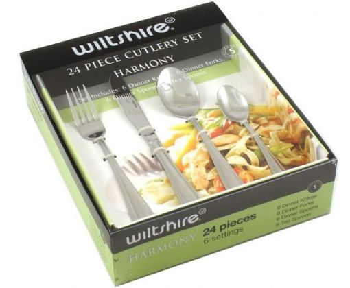 Wiltshire - Harmony Cutlery Set, 24 Piece - Stainless Steel