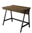 Workzone Aspect Desk Dark Oak Wood Desk with Black Metal Frame