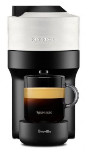 Breville - Nespresso Vertuo Pop Coffee Machine - White Bundle