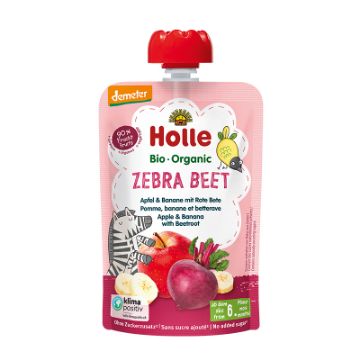 Holle Zebra Beet - Apple & Banana with Beetroot 100g