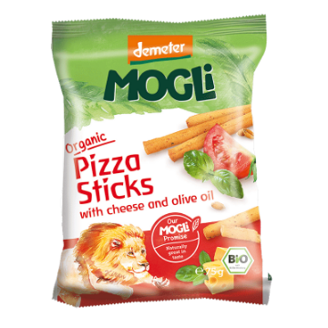 Mogli Organic Pizza Sticks with Cheese and Olive Oil 75g