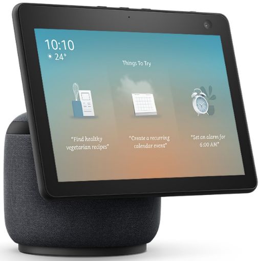 Amazon - Echo Show 10 (3rd Gen) - HD smart display with motion and Alexa - Charcoal