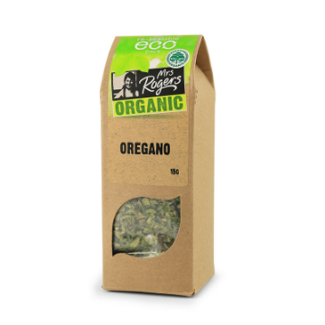 Mrs Rogers Organic Oregano 10g FULL CASE ORDERS ONLY