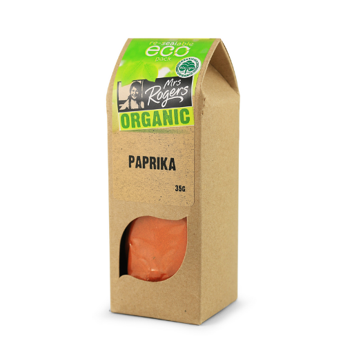 Mrs Rogers Organic Ground Paprika 35g FULL CASE ORDERS ONLY