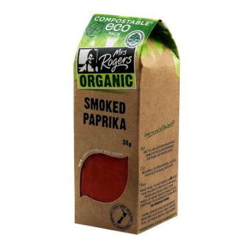 Mrs Rogers Organic Smoked Paprika 30g FULL CASE ORDERS ONLY