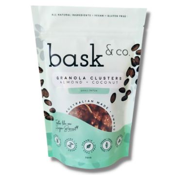 Bask & Co Gluten Free Granola Clusters - Almond & Coconut 250g