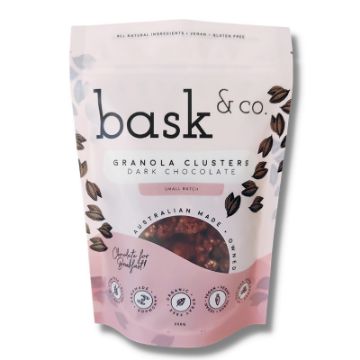 Bask & Co Gluten Free Granola Clusters - Dark Chocolate 250g